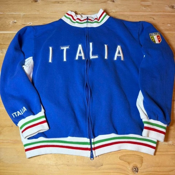Other - The Mediterranean Soul Italia Track Jacket‎ Mens XXL Blue Full Zip Italy Soccer